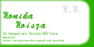 monika moisza business card